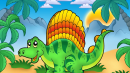 Colourful dinosaur