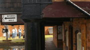 Stourbridge -view of bonded warehouse and canal